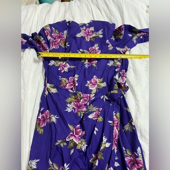 Stefan Fashions Ruched Midi Wrap Dress - Size 8P - Picture 8 of 8